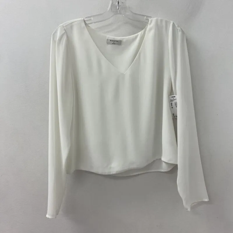 BABATON WOMEN'S BLOUSE/SHIRT white M made by Babaton