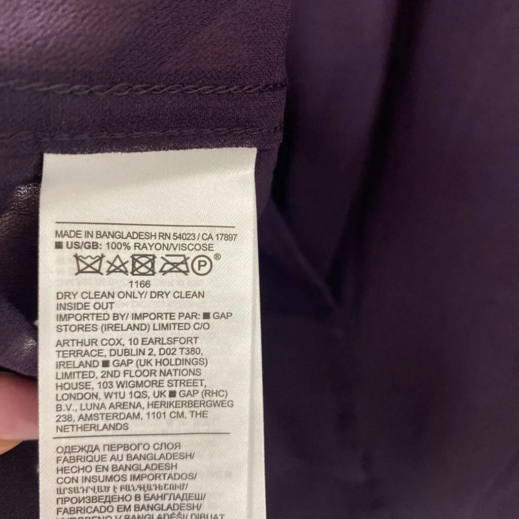 Banana Republic WOMEN'S BLOUSE/SHIRT eggplant S sold by The Comeback product image thumbnail 3