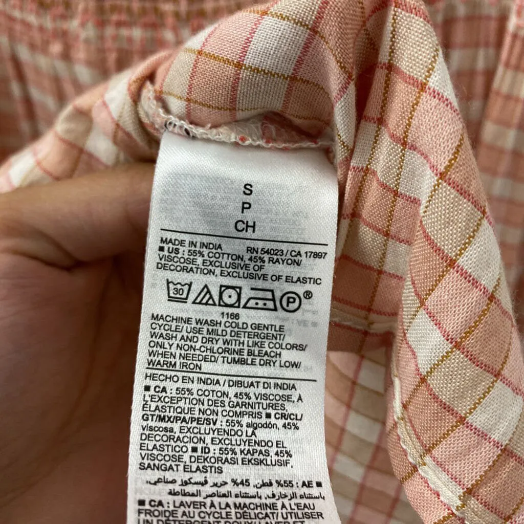 OLD NAVY WOMEN'S DRESS pink check S sold by The Comeback product image thumbnail 3