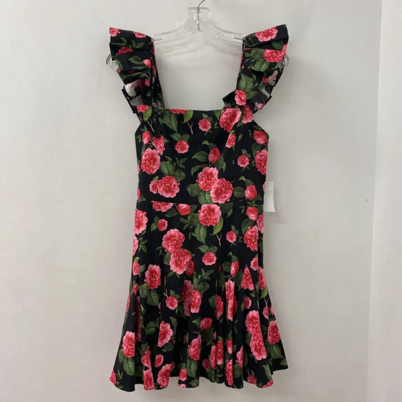 alice + olivia WOMEN'S DRESS black pink floral 4 made by Alice + Olivia