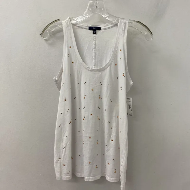 GAP WOMEN'S TANK/CAMI white S made by GAP