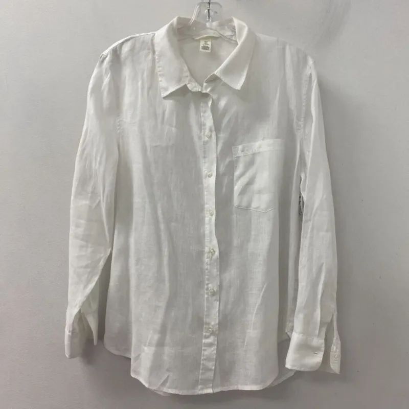 H&M WOMEN'S BLOUSE/SHIRT white M made by H&M