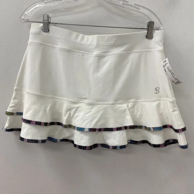sofibella WOMEN'S ACTIVE BOTTOM white, multi colour trim L made by The Comeback