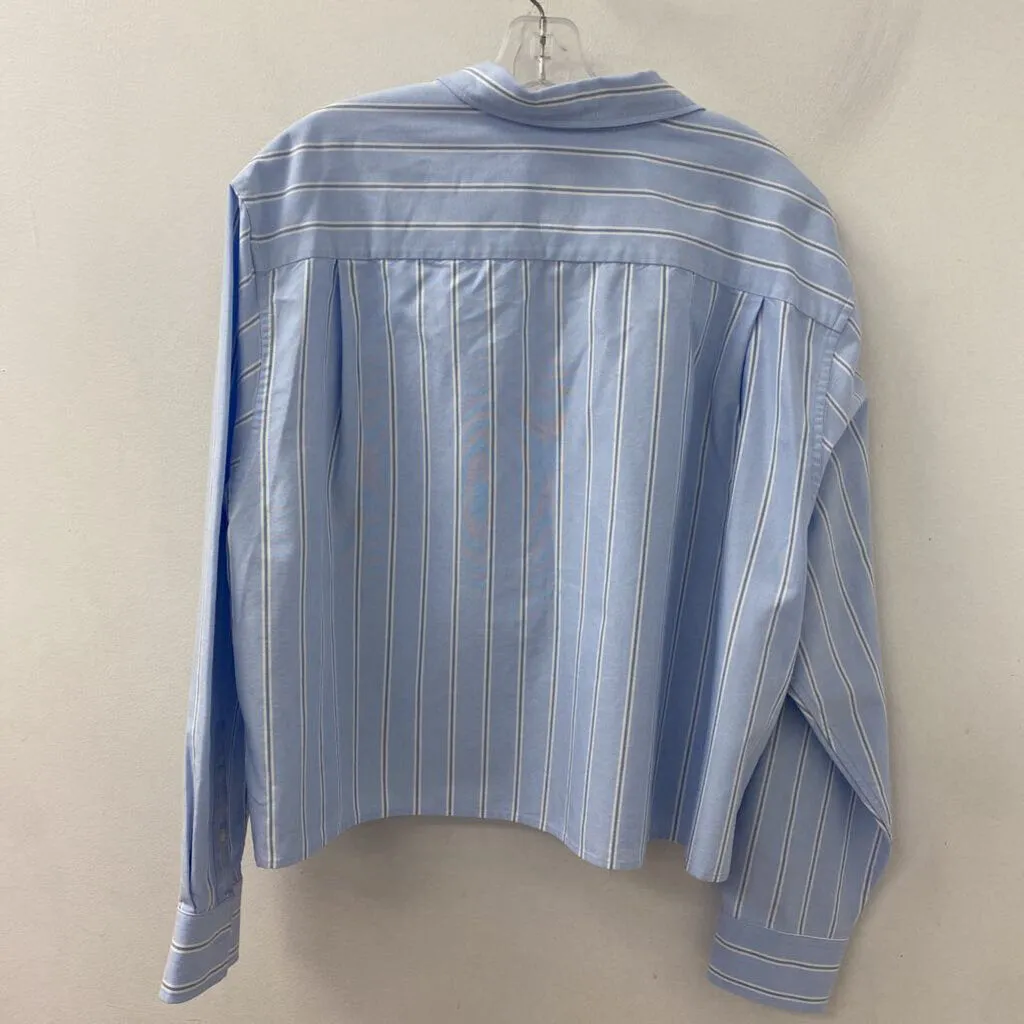 UNIQLO WOMEN'S BLOUSE/SHIRT blue white XL sold by The Comeback product image thumbnail 2