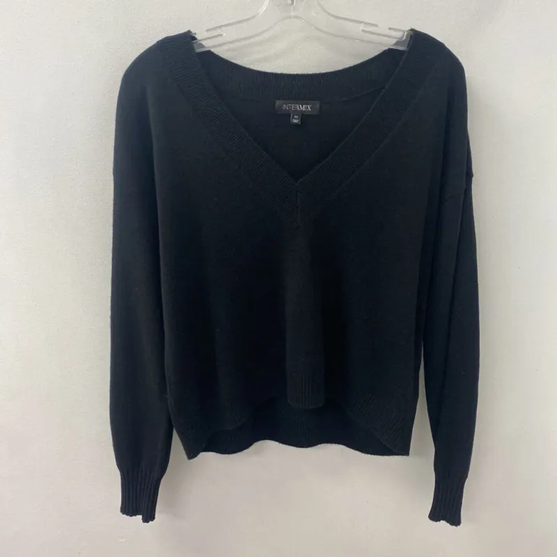 INTERMIX WOMEN'S CASHMERE black M made by INTERMIX