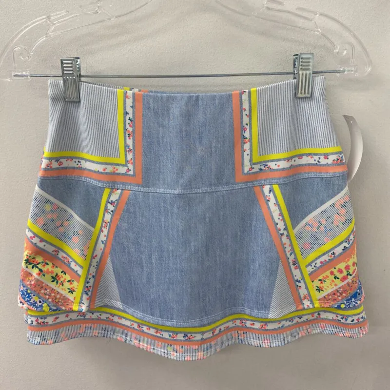 LUCKY IN LOVE WOMEN'S ACTIVE BOTTOM blue orange yellow XS made by Lucky in Love