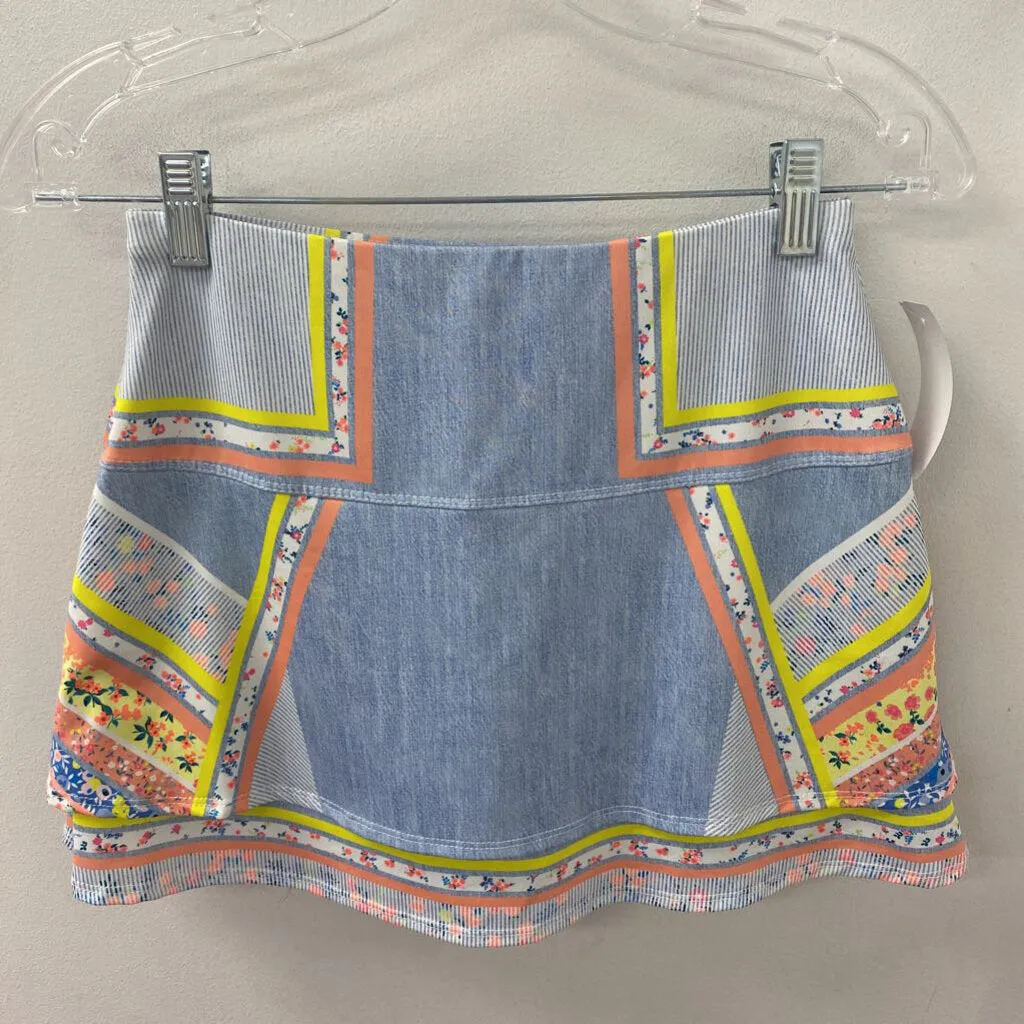 LUCKY IN LOVE WOMEN'S ACTIVE BOTTOM blue orange yellow XS sold by The Comeback