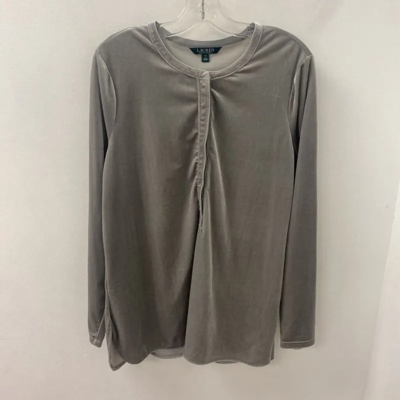 LAUREN ralph lauren WOMEN'S TOP grey XL made by Lauren Ralph Lauren