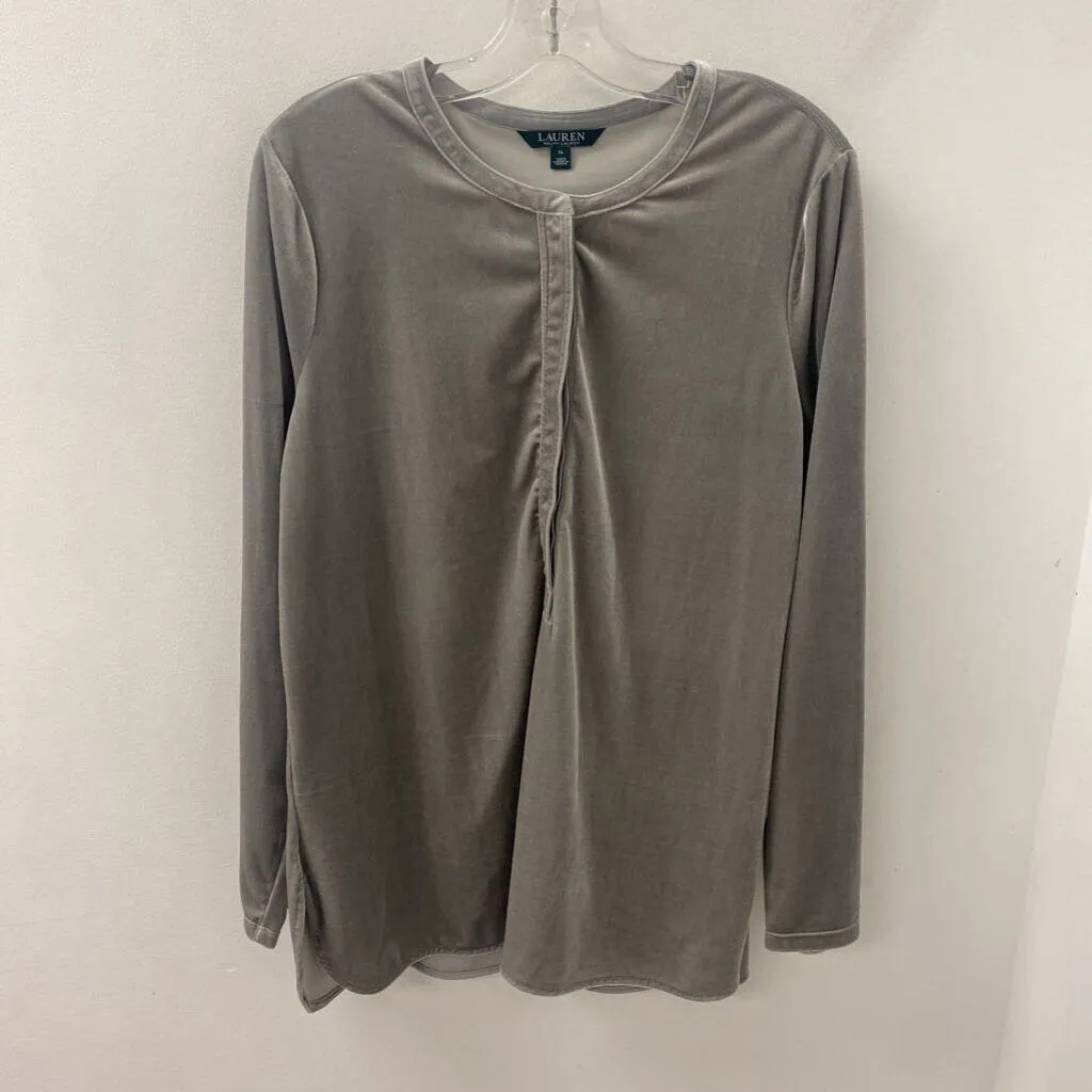 LAUREN ralph lauren WOMEN'S TOP grey XL sold by The Comeback