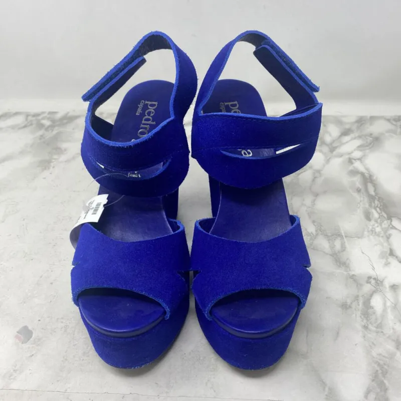 PEDRO GARCIA WOMEN'S HEELS electic blue 40.5 made by Pedro Garcia
