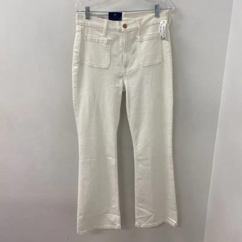 GAP WOMEN'S JEANS white 10rs made by GAP