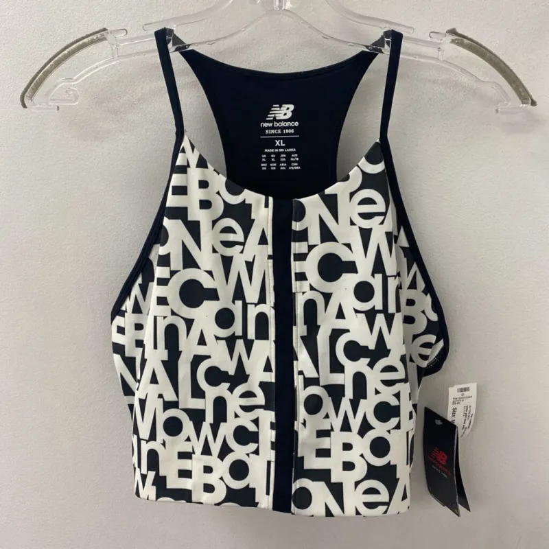 NEW BALANCE WOMEN'S ACTIVE BRA black white M made by New Balance