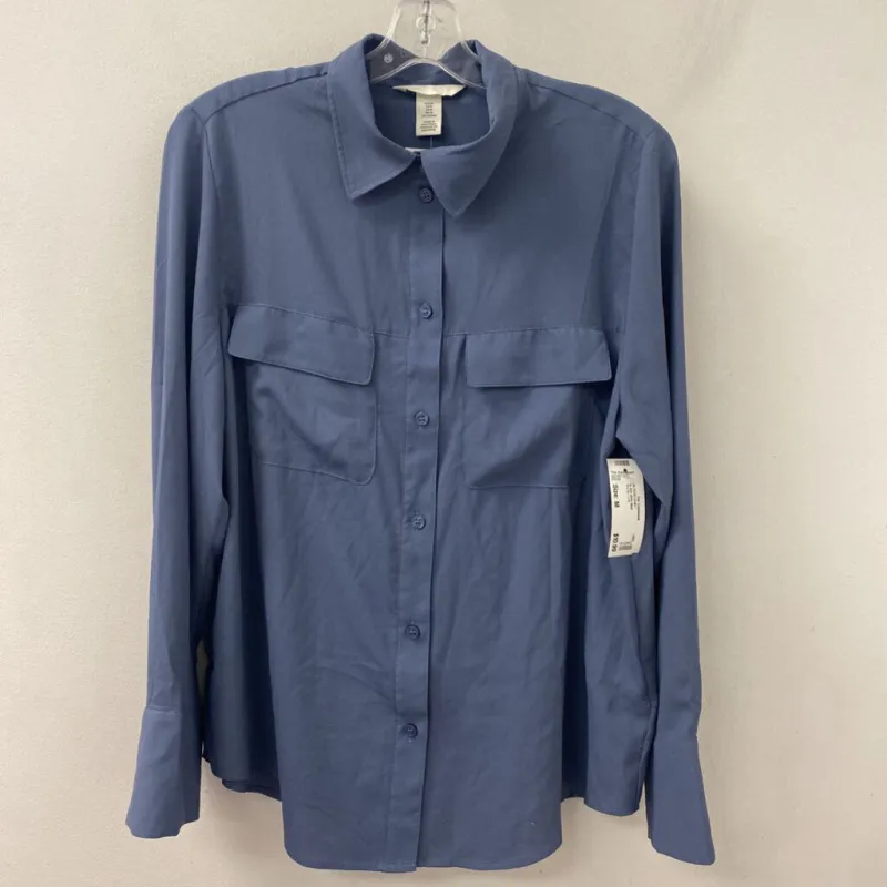 H&M WOMEN'S BLOUSE/SHIRT blue M made by H&M