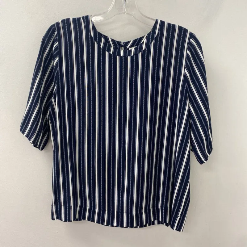 MINIMUM WOMEN'S BLOUSE/SHIRT navy white stripe S/36 made by Minimum