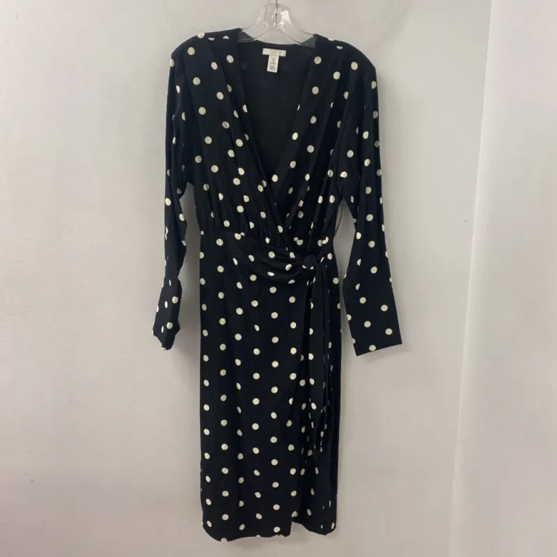 H&M WOMEN'S DRESS black cream S made by H&M