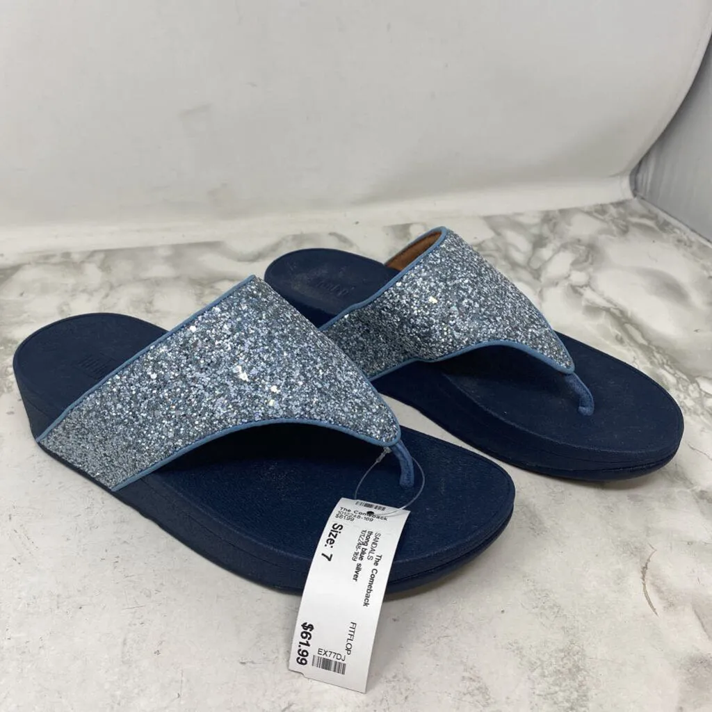 FITFLOP WOMEN'S SANDALS blue silver 7 sold by The Comeback product image thumbnail 3