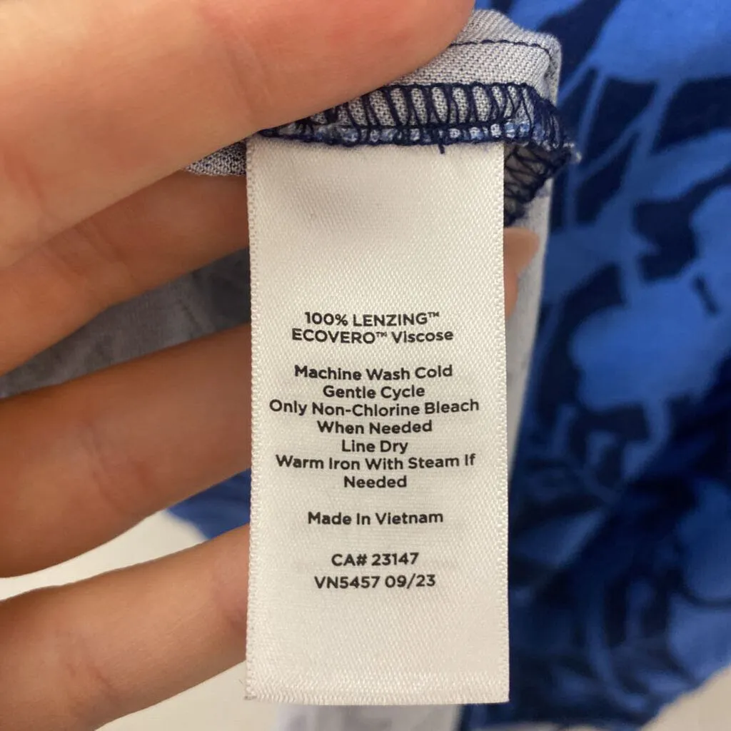 TALBOTS WOMEN'S BLOUSE/SHIRT blue floral S sold by The Comeback product image thumbnail 3