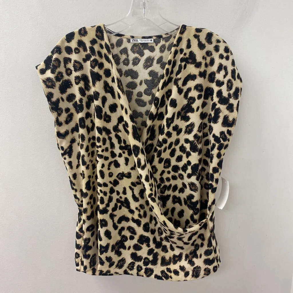 ZARA WOMEN'S TOP beige brown XL sold by The Comeback