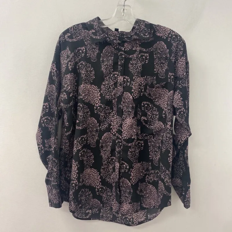 GUESS WOMEN'S BLOUSE/SHIRT black pink S made by Guess