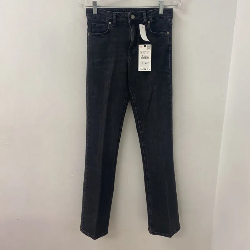 ZARA WOMEN'S JEANS black 4 made by Zara