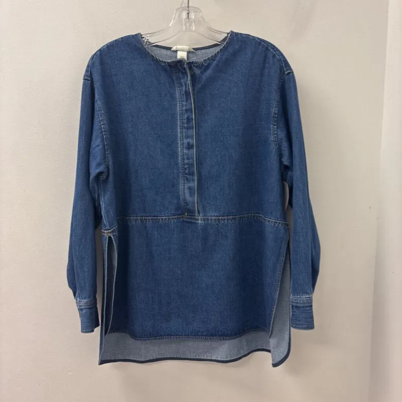 H&M WOMEN'S BLOUSE/SHIRT blue S made by H&M