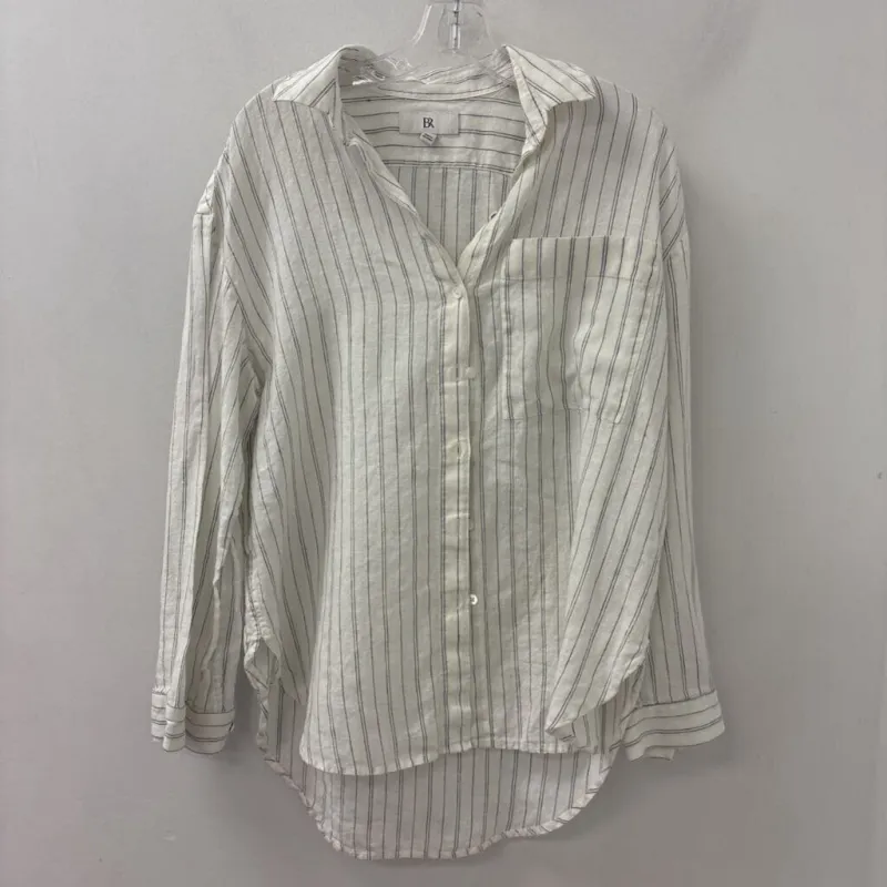 Banana Republic WOMEN'S BLOUSE/SHIRT white blue XS made by Banana Republic