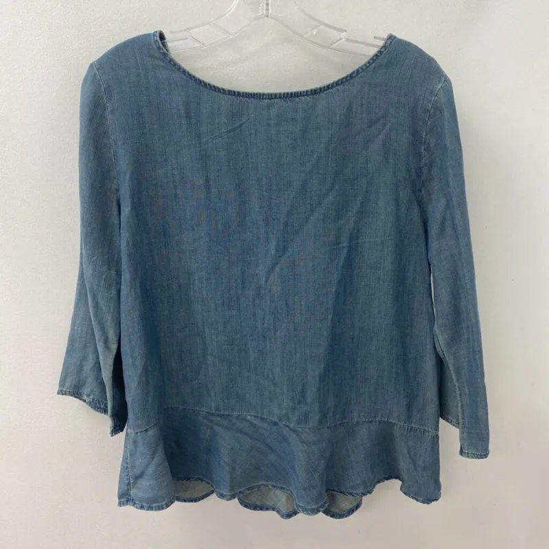 Banana Republic WOMEN'S BLOUSE/SHIRT blue M made by Banana Republic