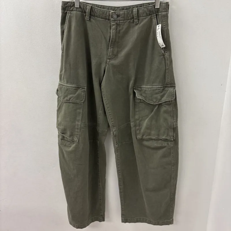 GAP WOMEN'S PANTS olive green 6 made by GAP