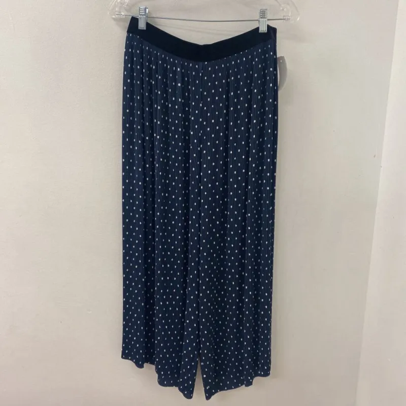ZARA WOMEN'S SKIRT blue white dots L made by Zara