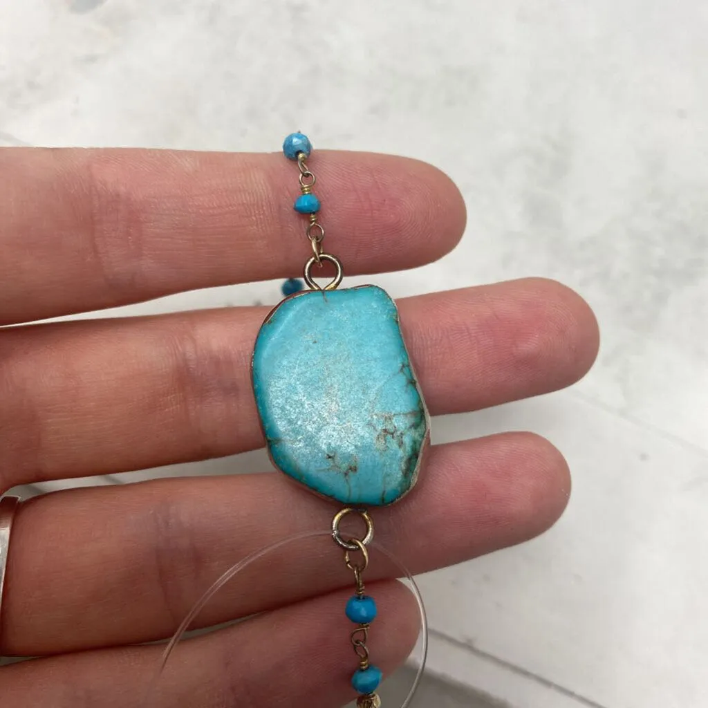WOMEN'S BRACELET turquoise gold sold by The Comeback product image thumbnail 2