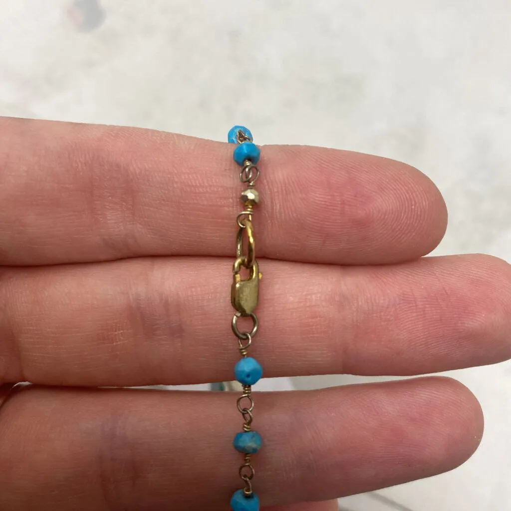 WOMEN'S BRACELET turquoise gold sold by The Comeback product image thumbnail 3