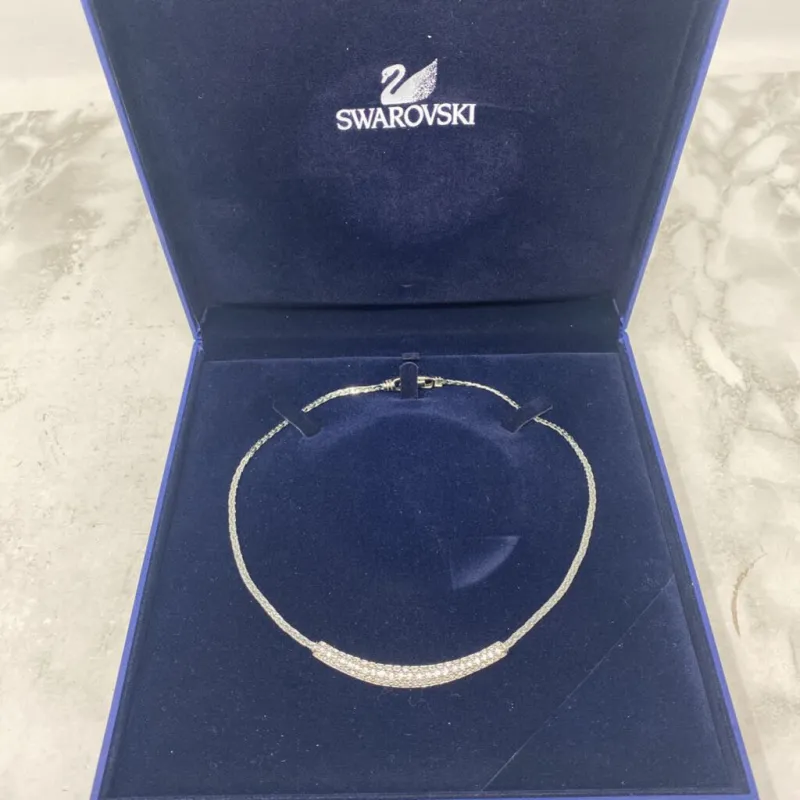 SWAROVSKI WOMEN'S NECKLACE silver clear made by Swarovski