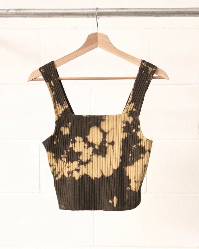 Tourmaline cropped tank top made by Suay