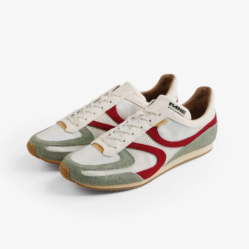 Pane Riviera Run Men’s Shoes – Dash Crimson made by Pane