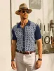 PAUL JONES Men's Contrast 70s Vintage Polo Knit Shirts Short Sleeve Cardigan Knitwear sold by Paul Jones