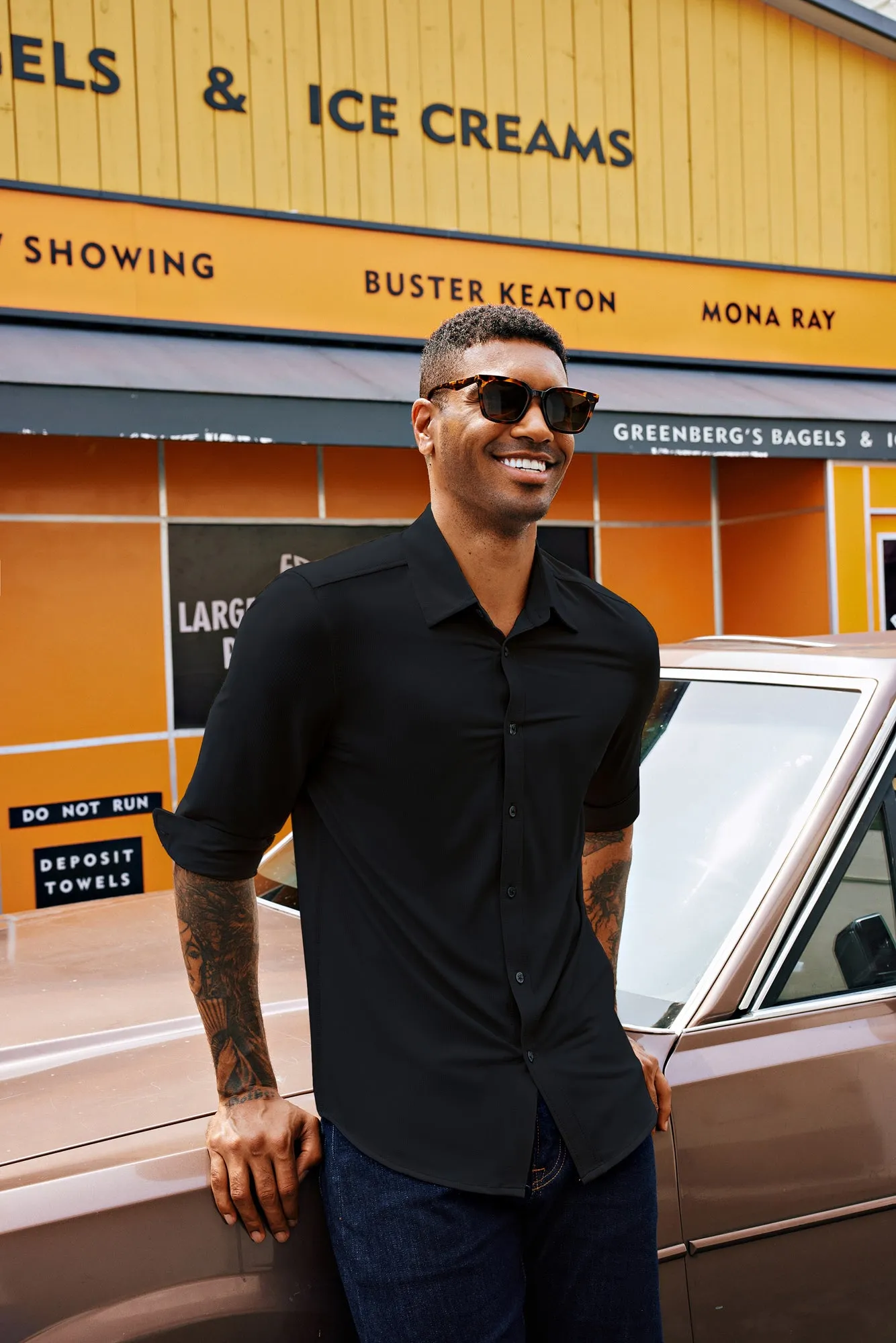 Men Classic Collar Shirt Casual Long Sleeve Stretchy Button-up Tops sold by Paul Jones product image thumbnail 3