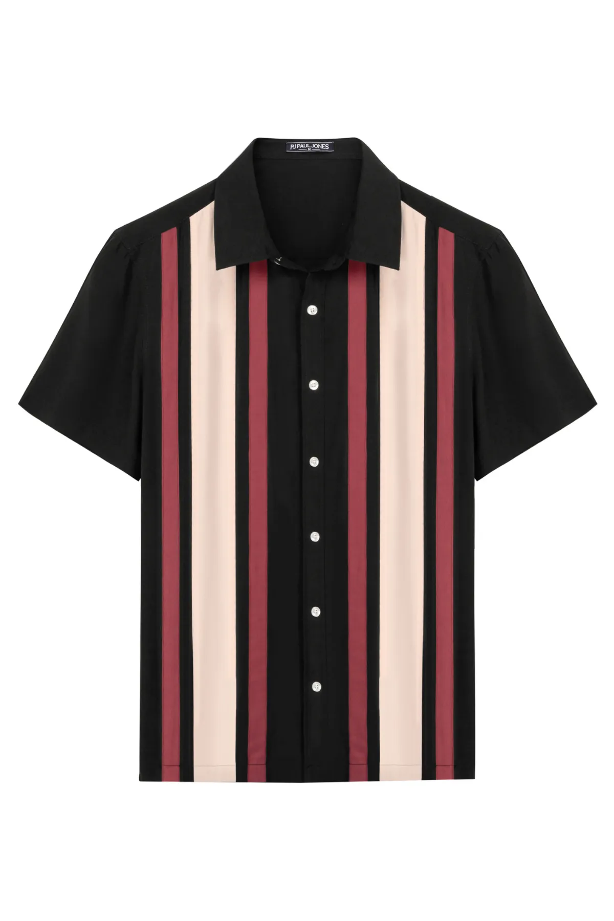 Men's Vintage Bowling Cardigans Shirts Striped Button Down Short Sleeve Summer Hawaiian Shirt sold by Paul Jones product image thumbnail 3