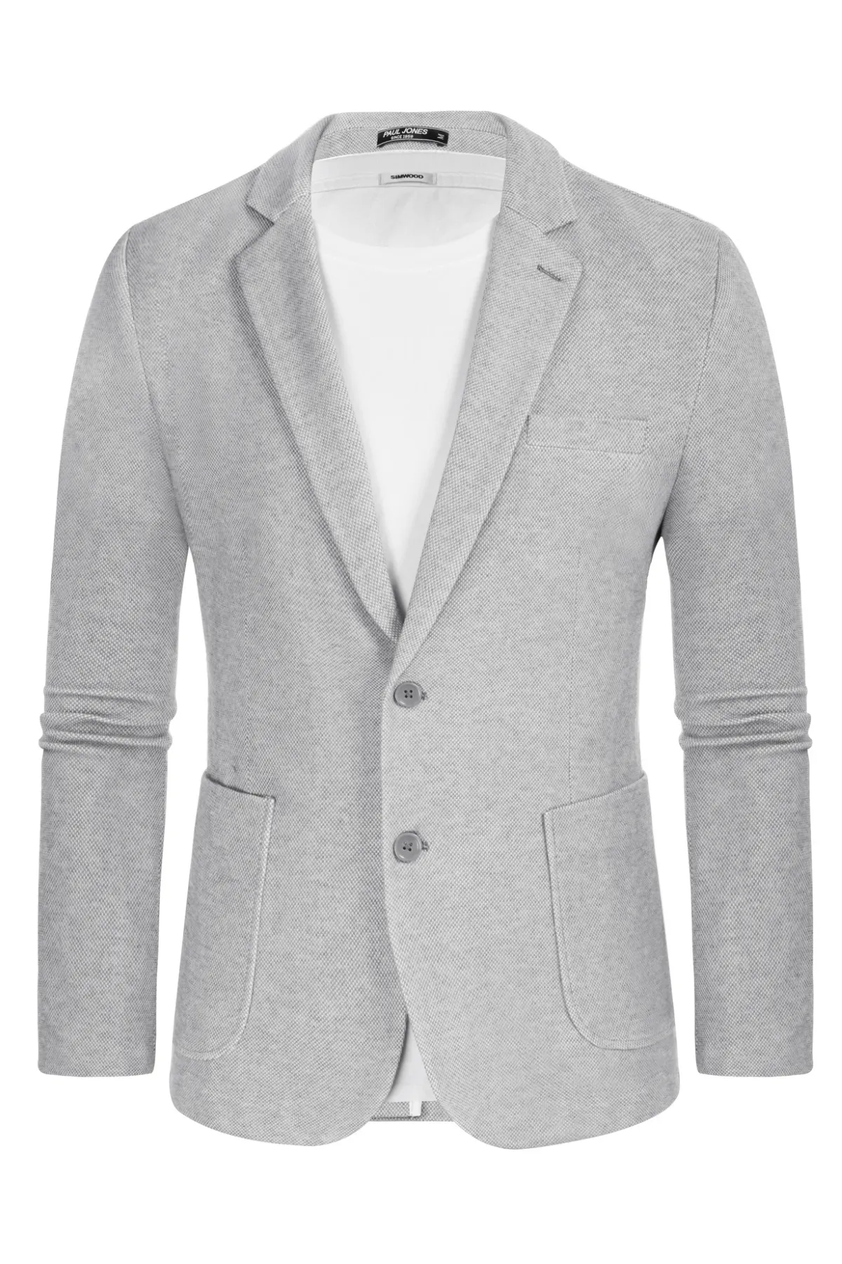 Men's Casual Knit Blazer Suit Jackets Two Button Lightweight Unlined Sport Coat sold by Paul Jones product image thumbnail 5