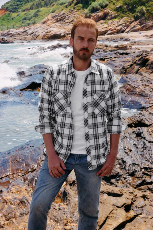 Mens Flannel Button Down Shirts Plaid Casual Regular Fit Long Sleeve Cardigans Shirt sold by Paul Jones