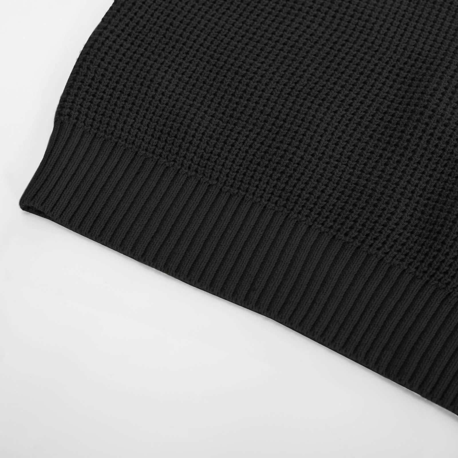 Men Waffle Textured Sweater Long Raglan Sleeve Crew Neck Ribbed Cuff Pullover sold by Paul Jones product image thumbnail 5