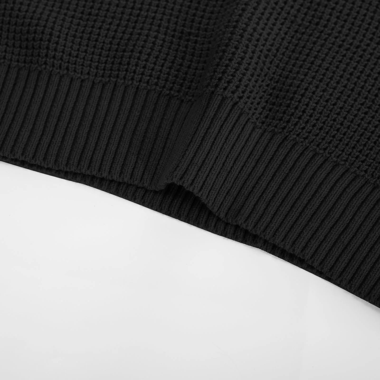 Men Waffle Textured Sweater Long Raglan Sleeve Crew Neck Ribbed Cuff Pullover sold by Paul Jones product image thumbnail 4