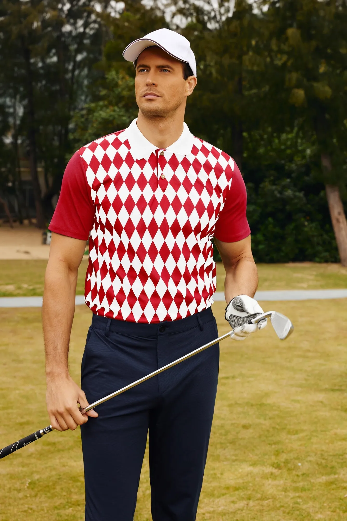 Mens Polo Shirt Short Sleeve Performance Golf Polo Pullover Shirts sold by Paul Jones