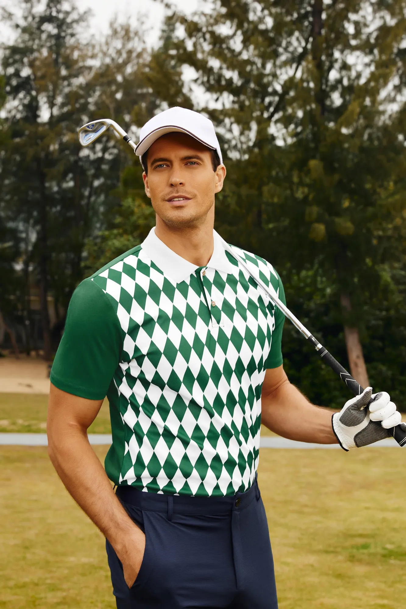 Mens Polo Shirt Short Sleeve Performance Golf Polo Pullover Shirts sold by Paul Jones product image thumbnail 2