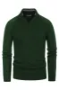 Men's Quarter Zip Sweater Casual Mock Neck Pullover Slim Fit Knit Polo Sweater sold by Paul Jones