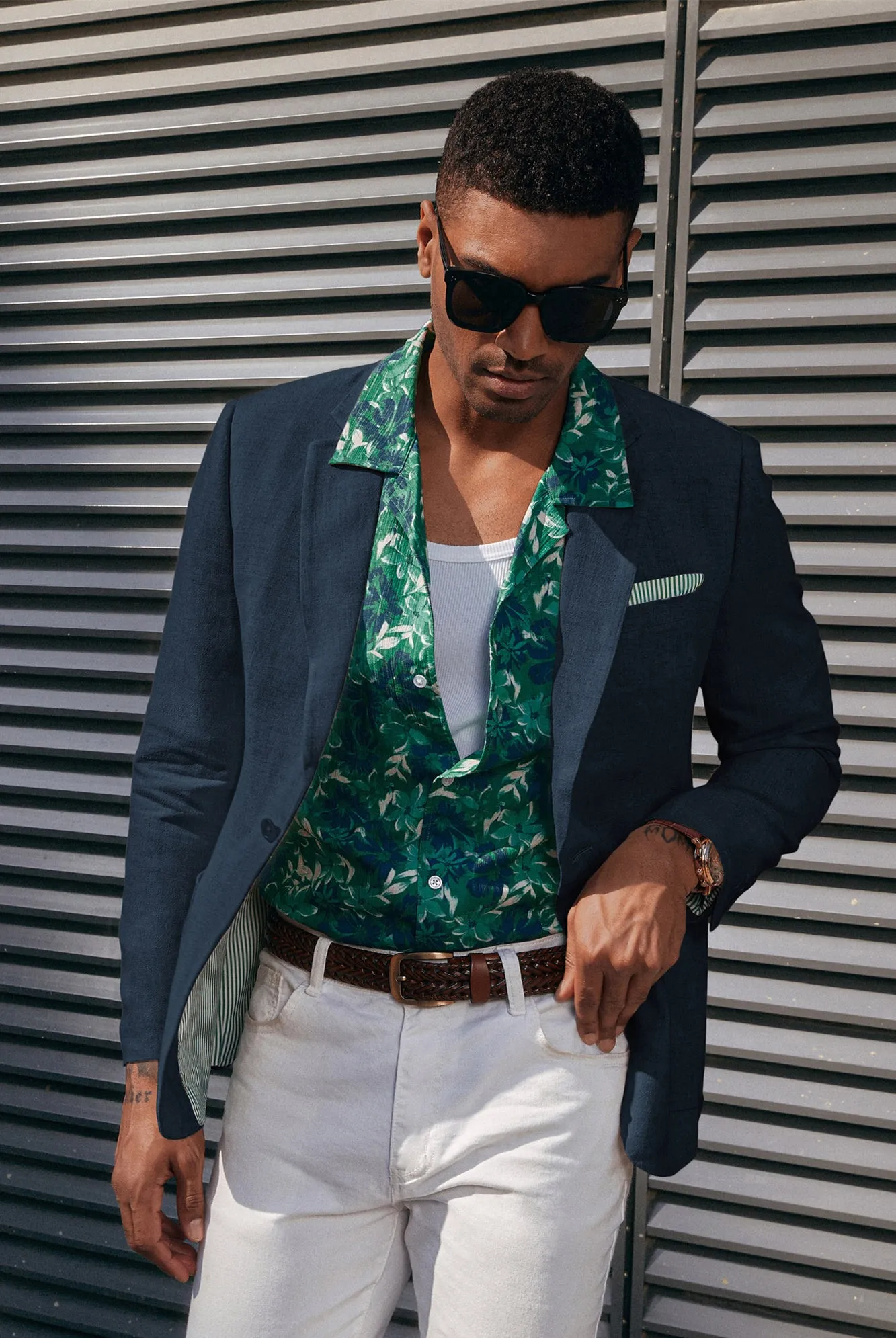 PJ Men's Casual Slim Fit Linen Jacket Lightweight Two Buttons Blazer Sporty Slim Fit Leisure Blazer sold by Paul Jones