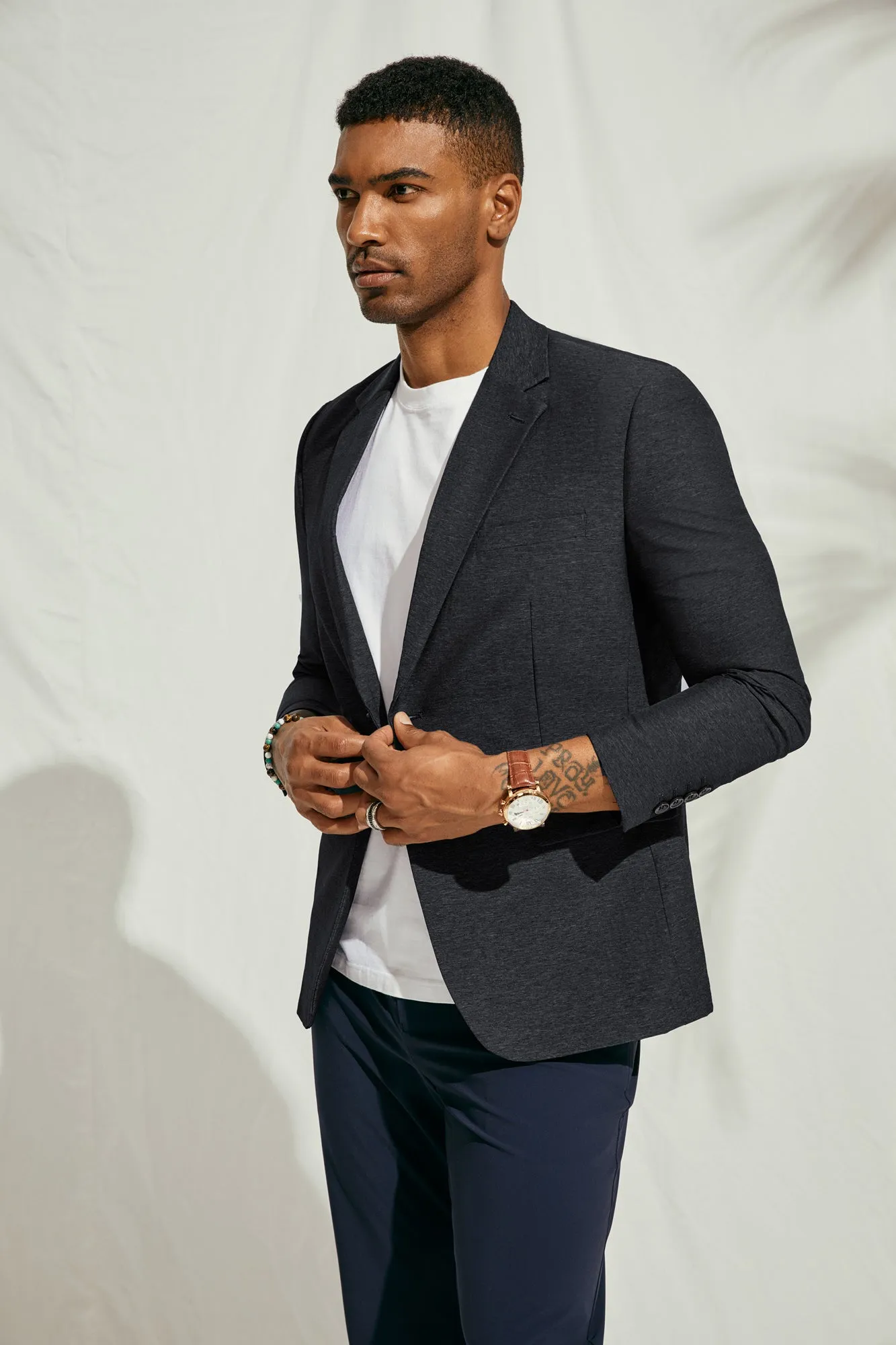 Men's Stretch Blazer Casual Suit Jackets Wrinlke Free Lightweight Sport Coats sold by Paul Jones product image thumbnail 5