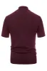Mens Mock Turtleneck Knit Pullover Sweater Short Sleeve Solid Knitwear Sweaters sold by Paul Jones