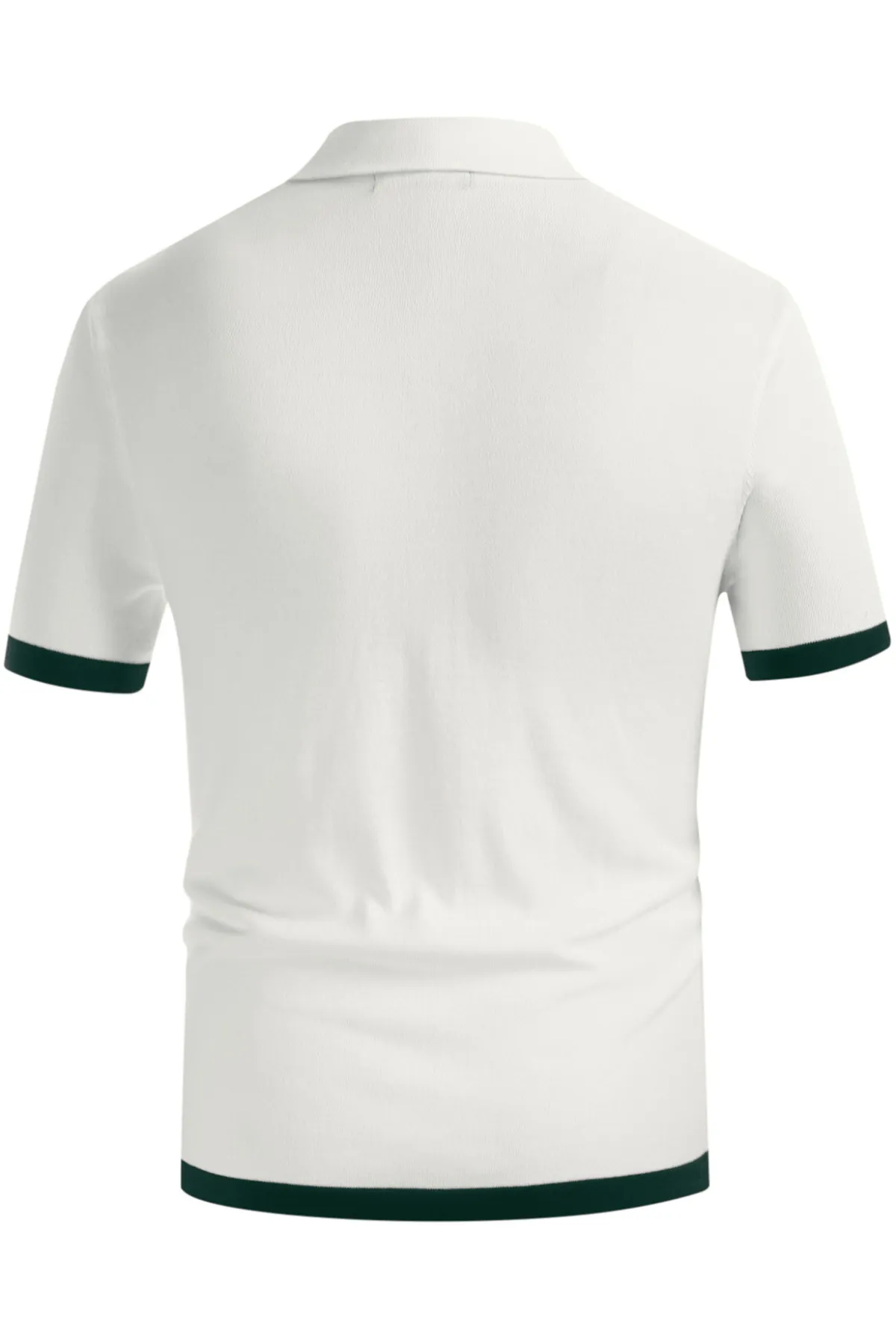 Mens Polo Shirts Vintage Striped Button Down Knitted Golf Cardigans Shirts sold by Paul Jones product image thumbnail 4