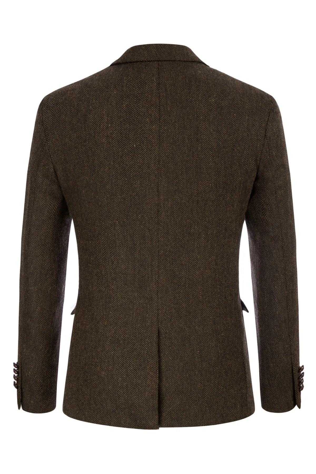 Men Herring Bone Textured Blazer Coat Notch Lapel Two-Button Coat and pant sold by Paul Jones product image thumbnail 4