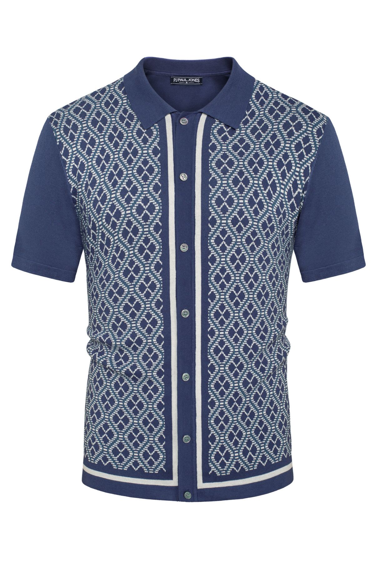 Men's Polo Shirts 70s Vintage Shirts Contrast Knitted Polo Shirts sold by Paul Jones product image thumbnail 3